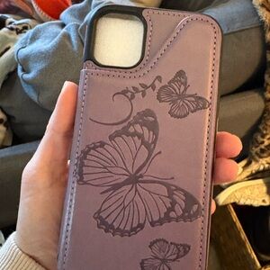Purple Butterfly Wallet Phone Case – iPhone 11